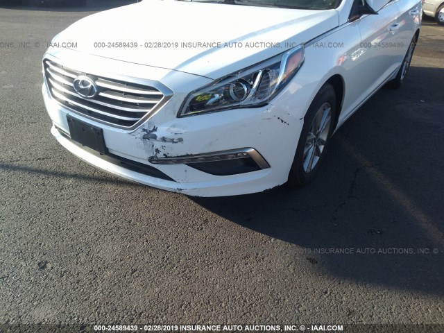 5NPE24AF3FH176191 - 2015 HYUNDAI SONATA SE Ağ foto 6