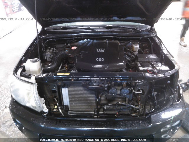 5TEUU42N76Z172153 - 2006 TOYOTA TACOMA ACCESS CAB შავი ფოტო 10