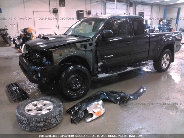 5TEUU42N76Z172153 - 2006 TOYOTA TACOMA ACCESS CAB შავი ფოტო 2
