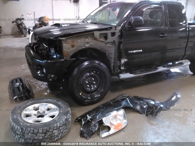 5TEUU42N76Z172153 - 2006 TOYOTA TACOMA ACCESS CAB შავი ფოტო 6