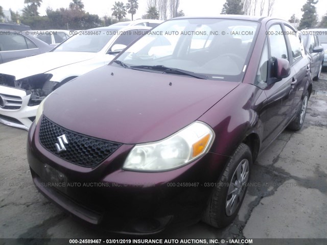 JS2YC412696201189 - 2009 SUZUKI SX4 MAROON photo 2