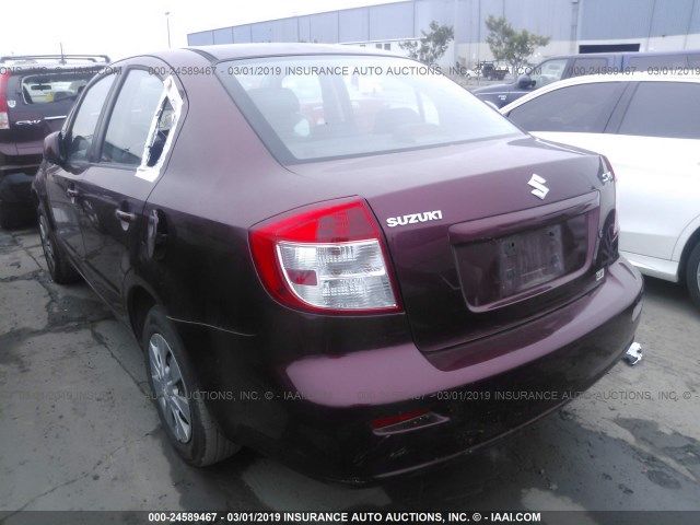 JS2YC412696201189 - 2009 SUZUKI SX4 MAROON photo 3