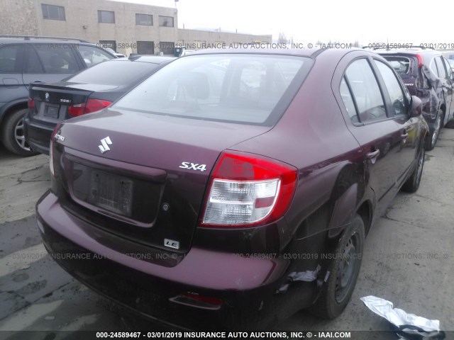 JS2YC412696201189 - 2009 SUZUKI SX4 MAROON photo 4