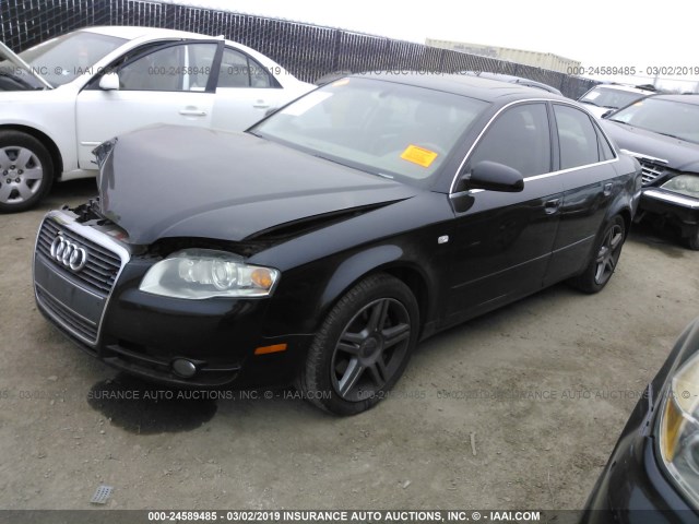 WAUAF78E57A141840 - 2007 AUDI A4 2/TURBO BLACK photo 2