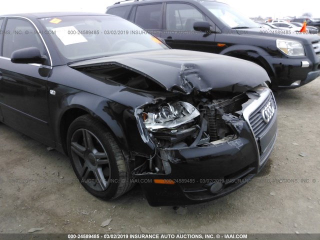 WAUAF78E57A141840 - 2007 AUDI A4 2/TURBO BLACK photo 6