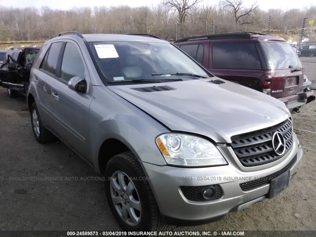 4JGBB86E16A005940 - 2006 MERCEDES-BENZ ML 350 SILVER photo 1