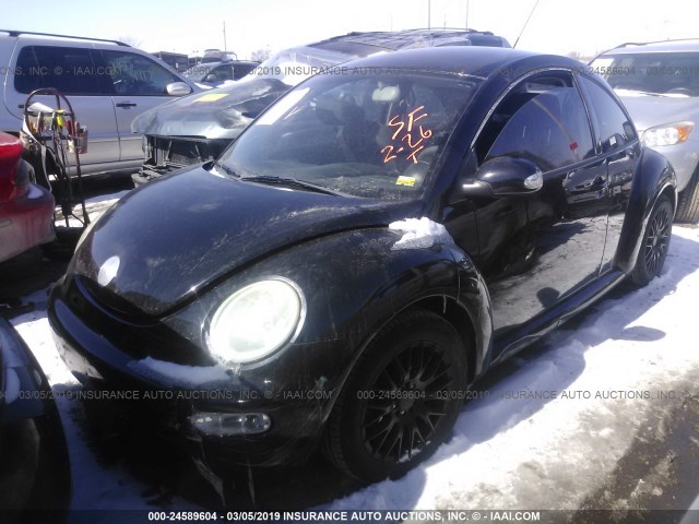 3VWBK31C95M416918 - 2005 VOLKSWAGEN NEW BEETLE GL BLACK photo 2