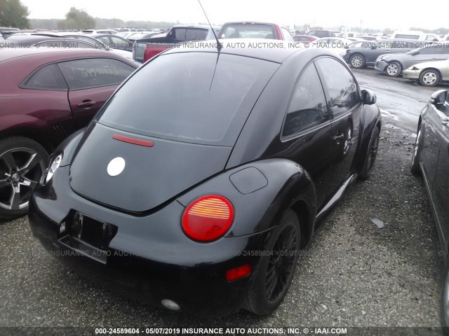 3VWBK31C95M416918 - 2005 VOLKSWAGEN NEW BEETLE GL BLACK photo 4