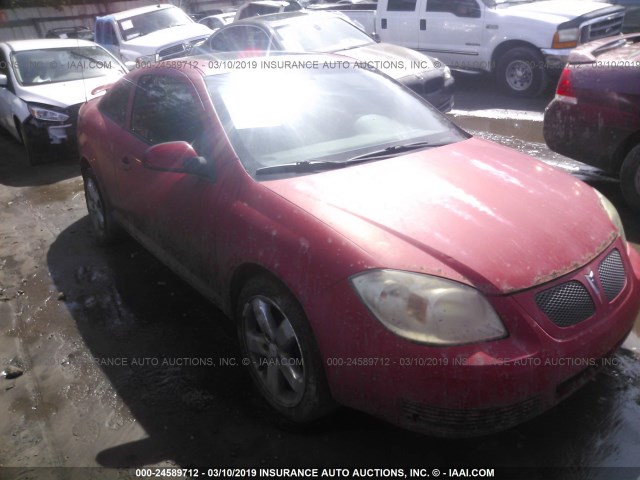 1G2AL15F377122730 - 2007 PONTIAC G5 RED photo 1