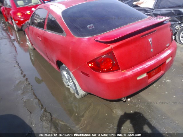 1G2AL15F377122730 - 2007 PONTIAC G5 RED photo 3