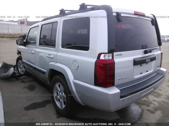 1J8HG48P17C550400 - 2007 JEEP COMMANDER SILVER photo 3