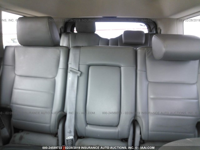 1J8HG48P17C550400 - 2007 JEEP COMMANDER SILVER photo 8