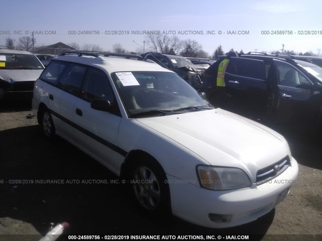 4S3BH635X17306563 - 2001 SUBARU LEGACY L WHITE photo 1