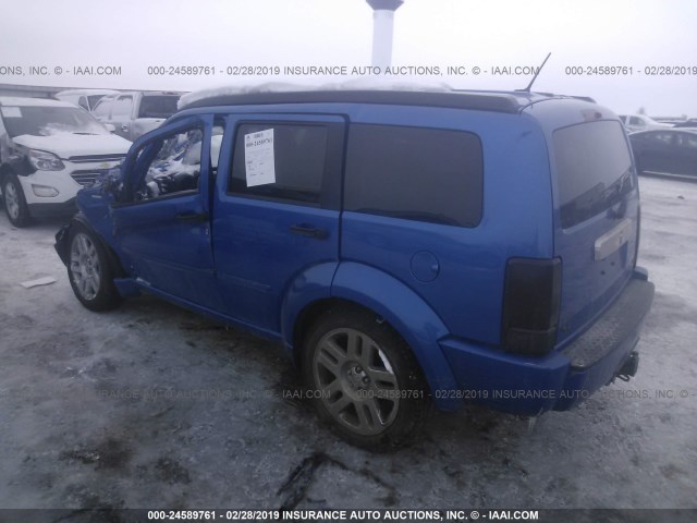 1D8GU58608W197013 - 2008 DODGE NITRO R/T BLUE photo 3