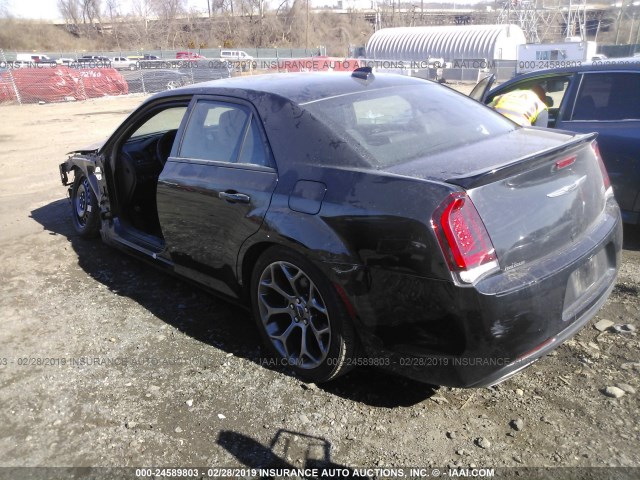 2C3CCABT2GH243336 - 2016 CHRYSLER 300 S BLACK photo 3