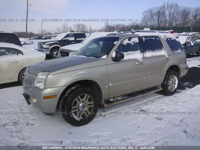 4M2DU86W45ZJ04326 - 2005 MERCURY MOUNTAINEER  TAN photo 2