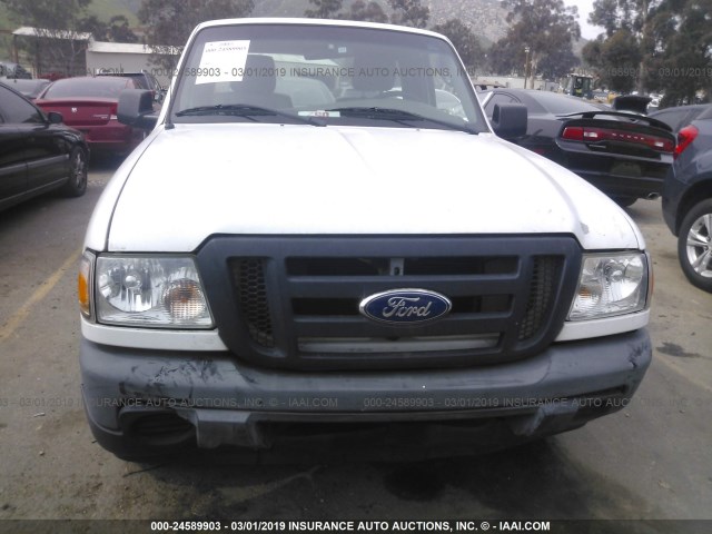 1FTKR1AD6BPA31530 - 2011 FORD RANGER WHITE photo 6