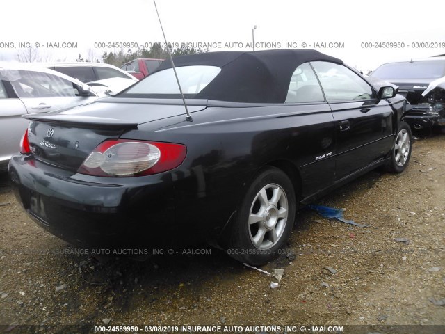 2T1FF22P62C598344 - 2002 TOYOTA CAMRY SOLARA SE/SLE შავი ფოტო 4