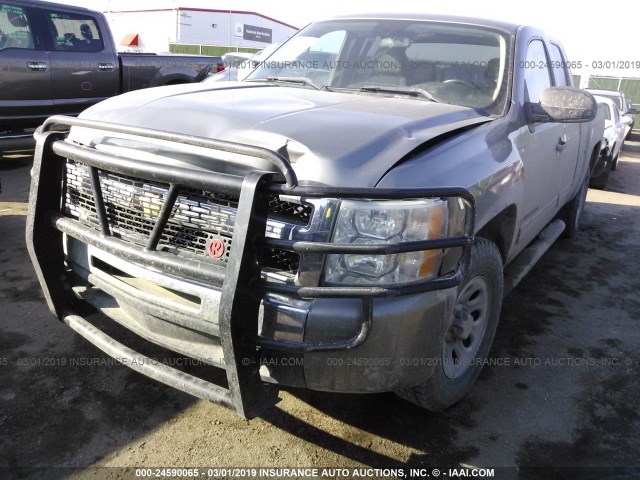 1GCEK29C09Z243521 - 2009 CHEVROLET SILVERADO K1500 LT GRAY photo 2