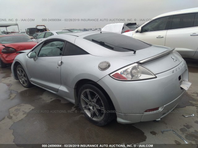 4A3AK44TX6E031680 - 2006 MITSUBISHI ECLIPSE SE SILVER photo 3