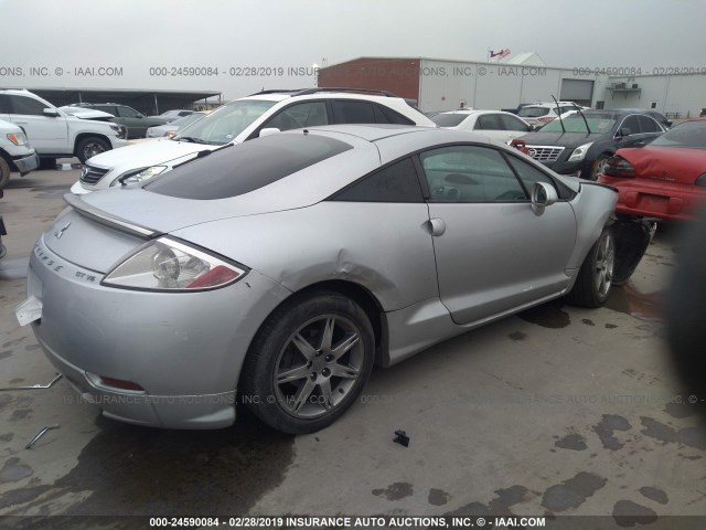 4A3AK44TX6E031680 - 2006 MITSUBISHI ECLIPSE SE SILVER photo 4