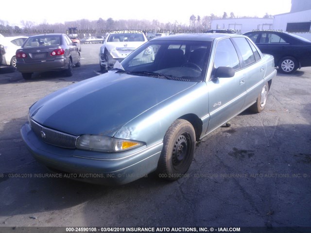 1G4NJ52M6TC409599 - 1996 BUICK SKYLARK GRAN SPORT/CUSTOM/LIMITED GREEN photo 2