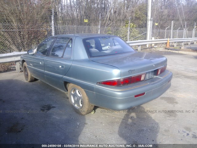 1G4NJ52M6TC409599 - 1996 BUICK SKYLARK GRAN SPORT/CUSTOM/LIMITED GREEN photo 3