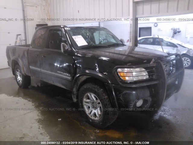 5TBBT44195S473483 - 2005 TOYOTA TUNDRA ACCESS CAB SR5 BLACK photo 1