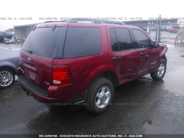 1FMZU63E75UA14642 - 2005 FORD EXPLORER XLT/XLT SPORT/NBX Qırmızı foto 4