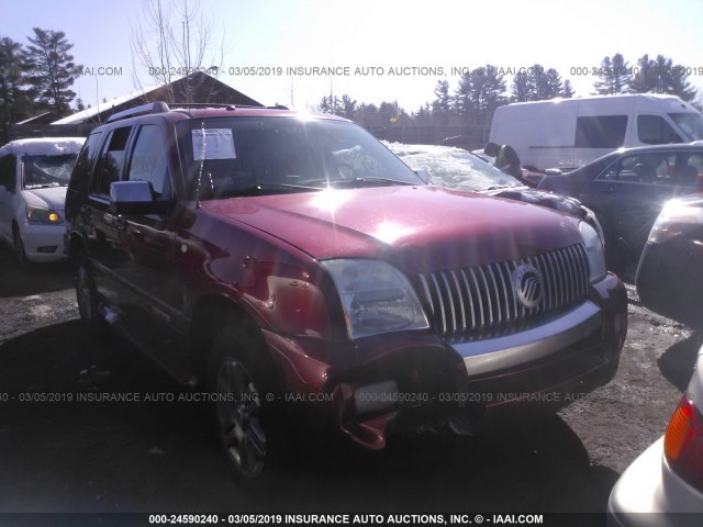 4M2EU48807UJ23466 - 2007 MERCURY MOUNTAINEER PREMIER RED photo 1