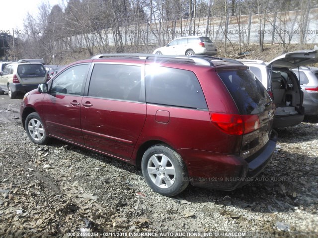 5TDZA23C96S447390 - 2006 TOYOTA SIENNA CE/LE MAROON photo 3