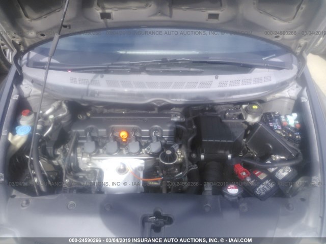 2HGFA16629H523846 - 2009 HONDA CIVIC GRAY photo 10