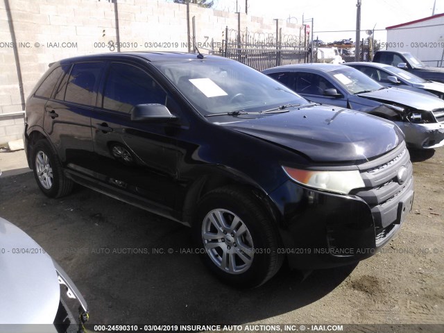 2FMDK3GC7BBB55347 - 2011 FORD EDGE SE BLACK photo 1