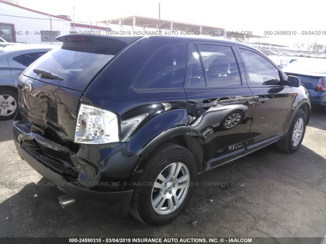 2FMDK3GC7BBB55347 - 2011 FORD EDGE SE BLACK photo 4