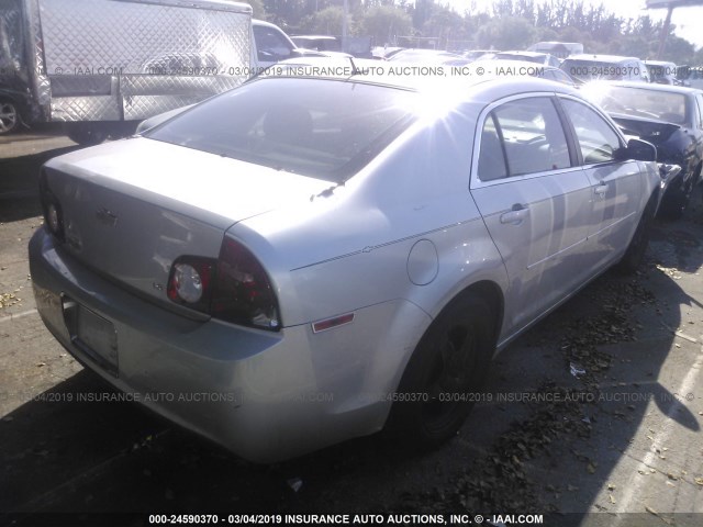 1G1ZG57B19F203702 - 2009 CHEVROLET MALIBU LS GRAY photo 4