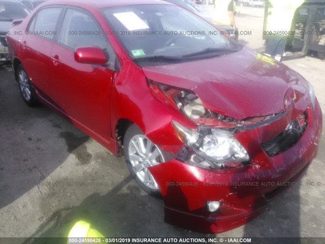 2T1BU4EE9AC421439 - 2010 TOYOTA COROLLA S/LE/XLE RED photo 1