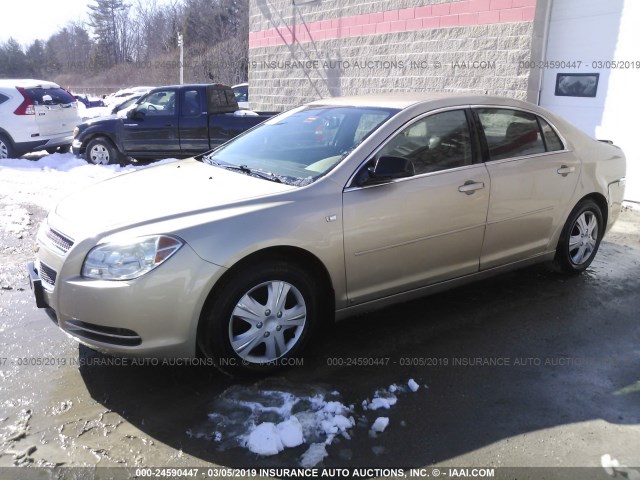 1G1ZG57B68F129062 - 2008 CHEVROLET MALIBU LS TAN photo 2