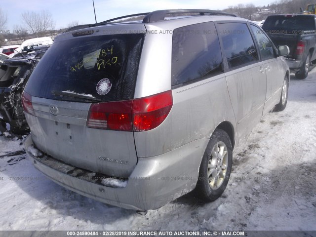 5TDZA22C84S050333 - 2004 TOYOTA SIENNA XLE/XLE LIMITED SILVER photo 4