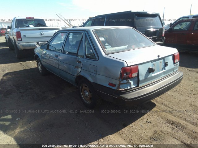 1Y1SK5143JZ062079 - 1988 CHEVROLET NOVA BLUE photo 3