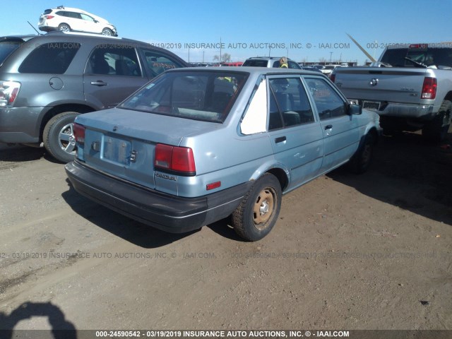 1Y1SK5143JZ062079 - 1988 CHEVROLET NOVA BLUE photo 4