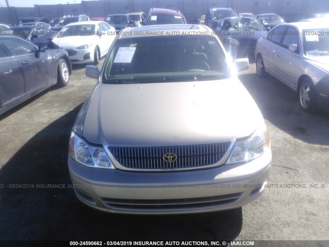 4T1BF28B42U202551 - 2002 TOYOTA AVALON XL/XLS TAN photo 6