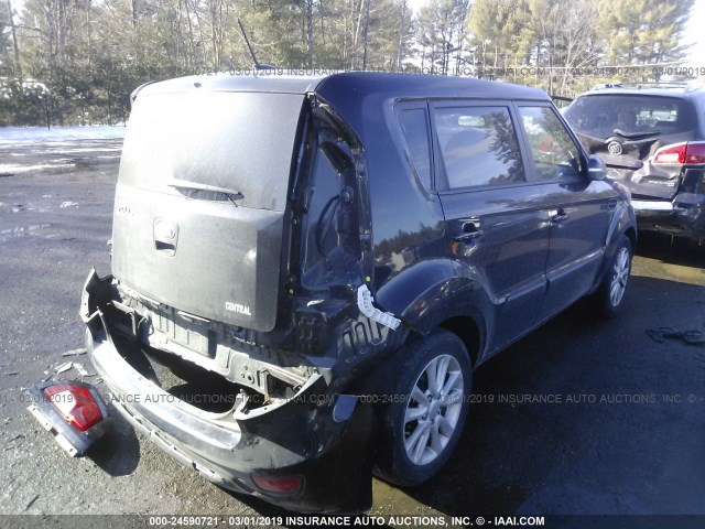 KNDJT2A65D7589540 - 2013 KIA SOUL +/!/SPORT BLACK photo 4