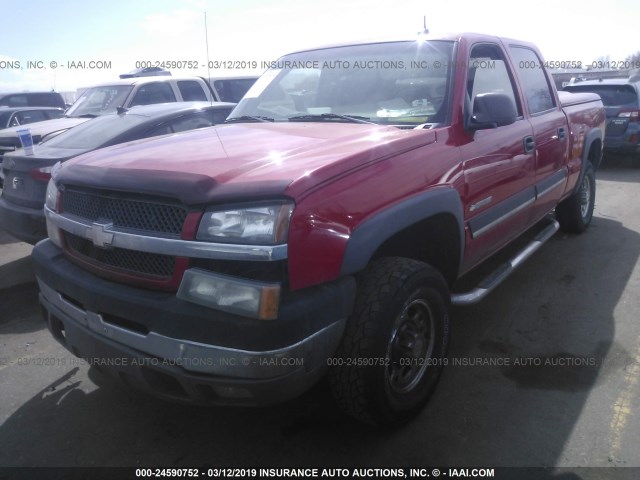 1GCHC23U83F198980 - 2003 CHEVROLET SILVERADO C2500 HEAVY DUTY RED photo 2