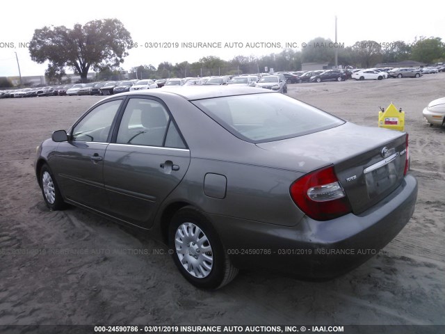 4T1BE32K03U641345 - 2003 TOYOTA CAMRY LE/XLE/SE GRAY photo 3