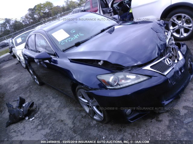 JTHBF5C29D5187554 - 2013 LEXUS IS 250 BLUE photo 1