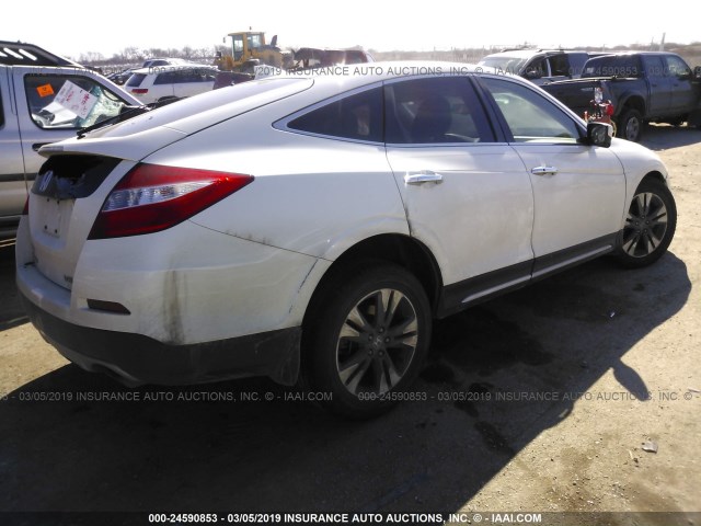 5J6TF2H55DL005166 - 2013 HONDA CROSSTOUR EXL თეთრი ფოტო 4