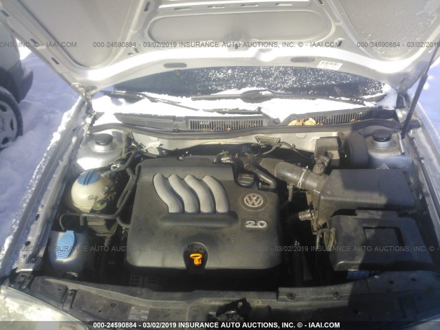 3VWRA69M45M075895 - 2005 VOLKSWAGEN JETTA GL SILVER photo 10