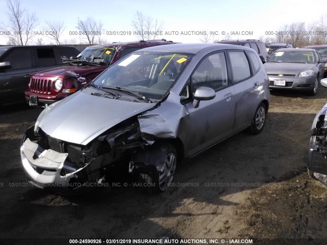 JHMGD37438S008539 - 2008 HONDA FIT SILVER photo 2