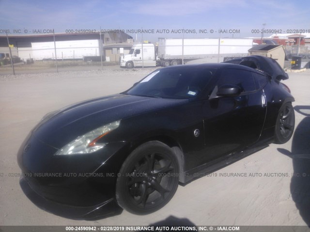 JN1AZ4EH2AM500822 - 2010 NISSAN 370Z BLACK photo 2