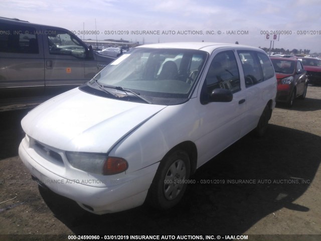 2FMZA51U3WBE14850 - 1998 FORD WINDSTAR WAGON WHITE photo 2